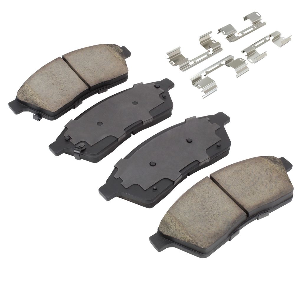 Quality-Built 1001-1422C - Premium Ceramic Brake Pad Set with Hardware