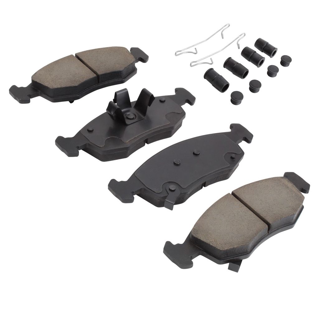Quality-Built 1001-1568C - Premium Ceramic Brake Pad Set with Hardware
