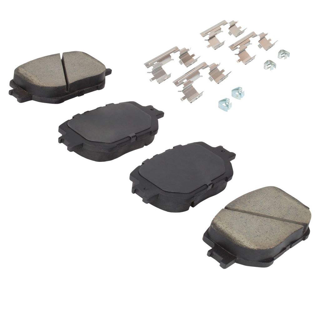Quality-Built 1001-1733C - Premium Ceramic Brake Pad Set with Hardware
