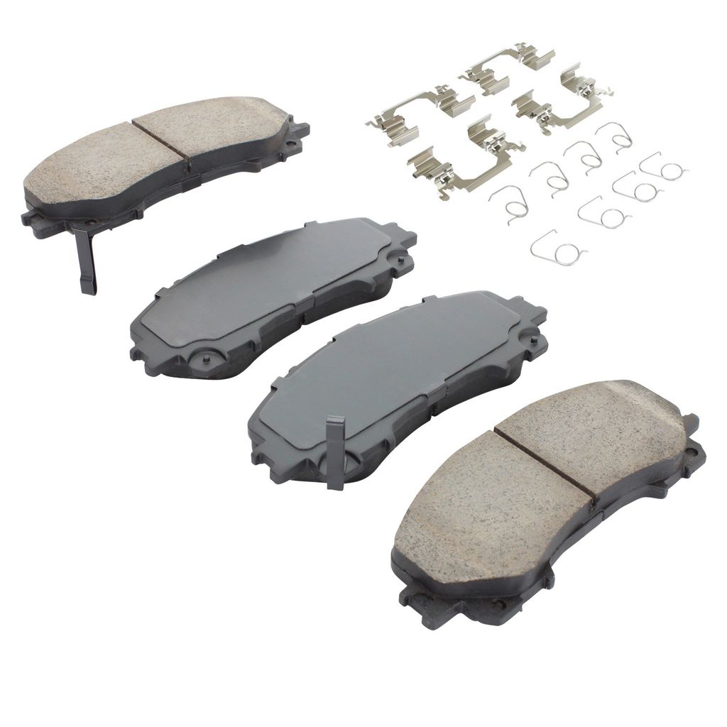 Quality-Built 1001-1736C - Premium Ceramic Brake Pad Set with Hardware
