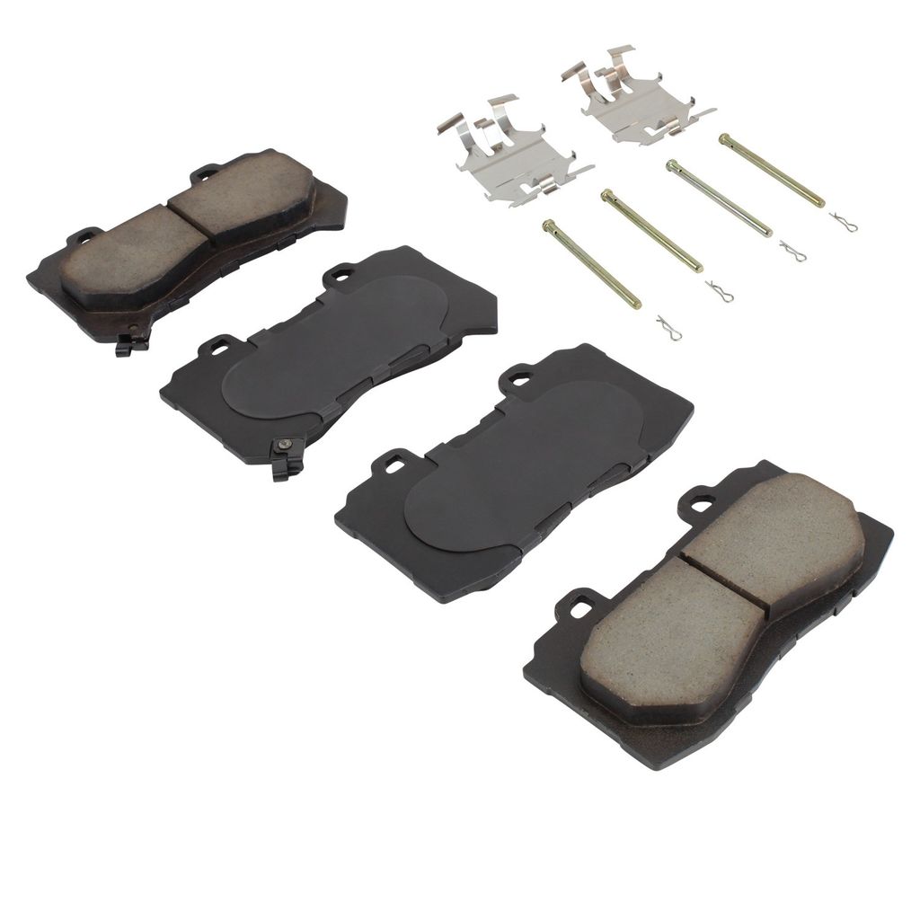 Quality-Built 1001-1802C - Premium Ceramic Brake Pad Set with Hardware