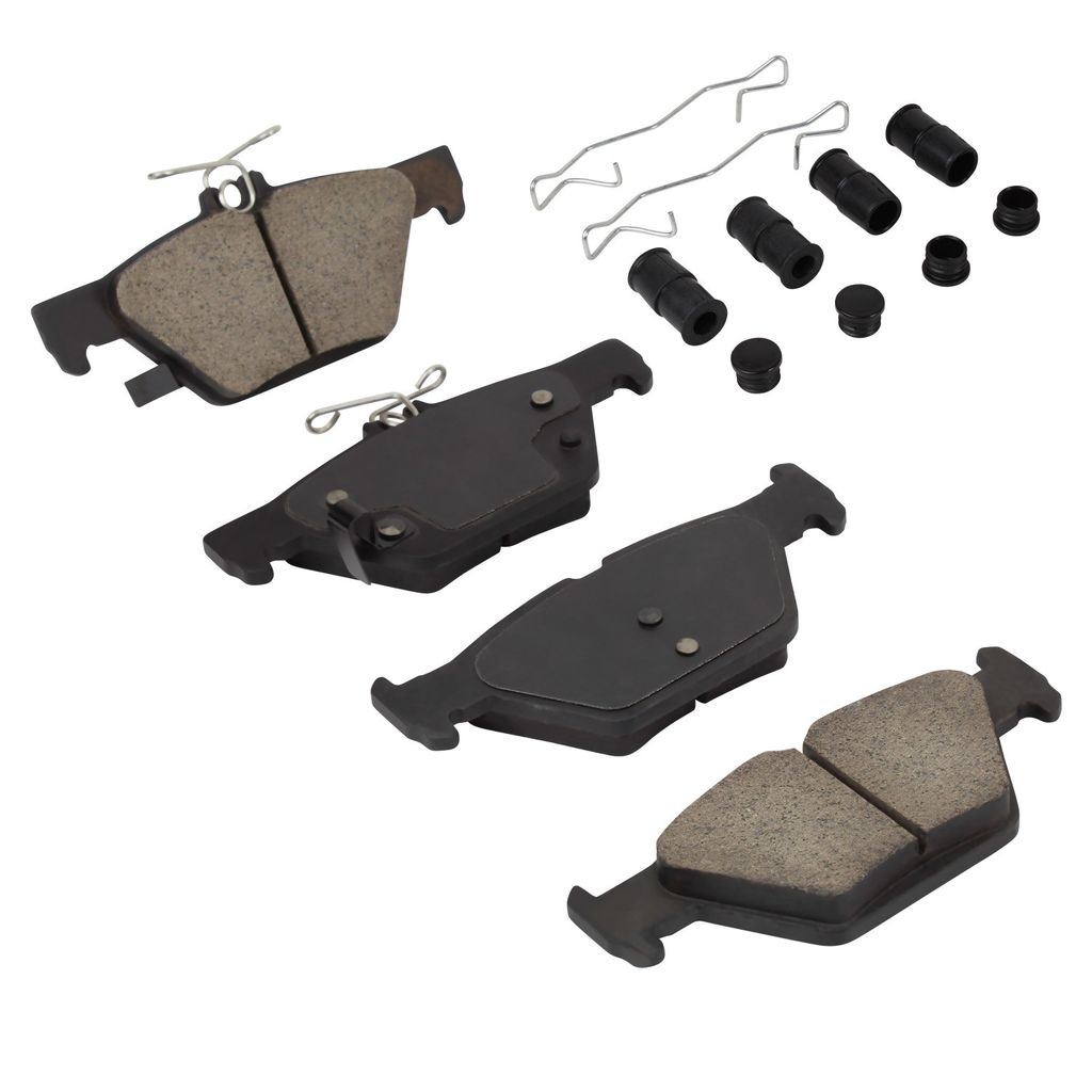 Quality-Built 1001-1808C - Premium Ceramic Brake Pad Set with Hardware