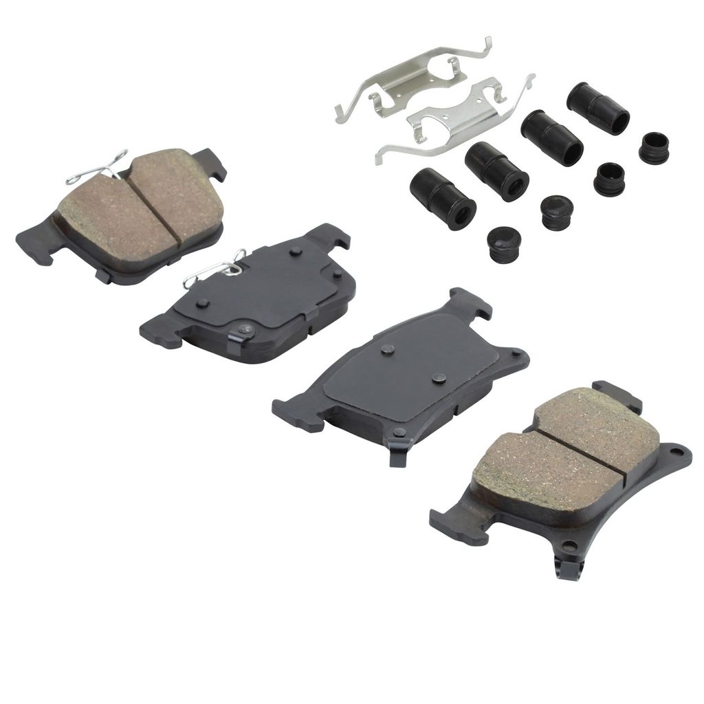 Quality-Built 1001-1901C - Premium Ceramic Brake Pad Set with Hardware