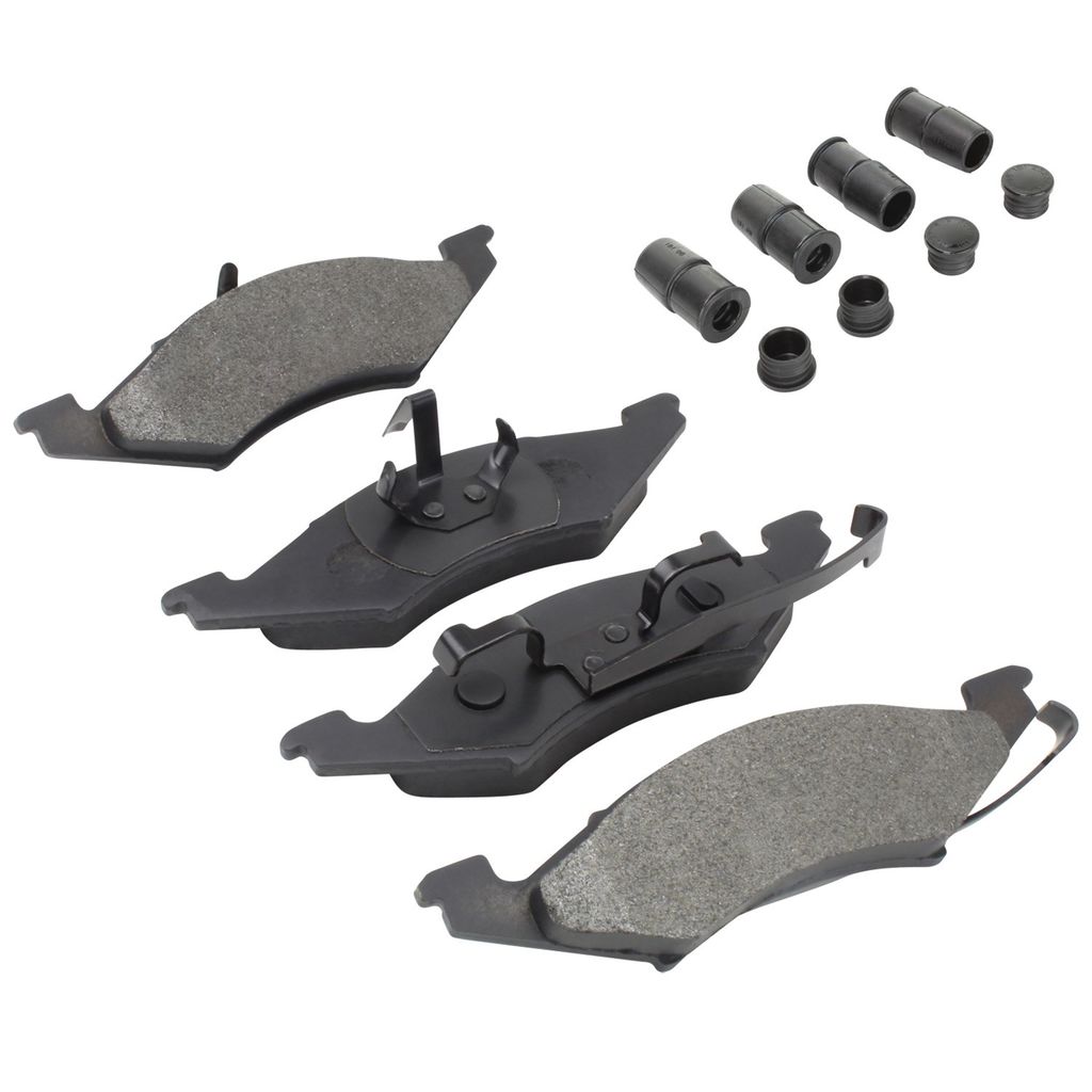 Quality-Built 1001-0257M - Premium Semi-Metallic Brake Pad Set with Hardware