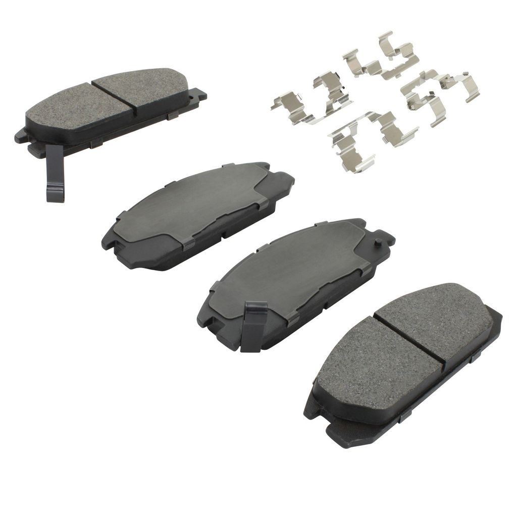 Quality-Built 1001-0334M - Premium Semi-Metallic Brake Pad Set with Hardware