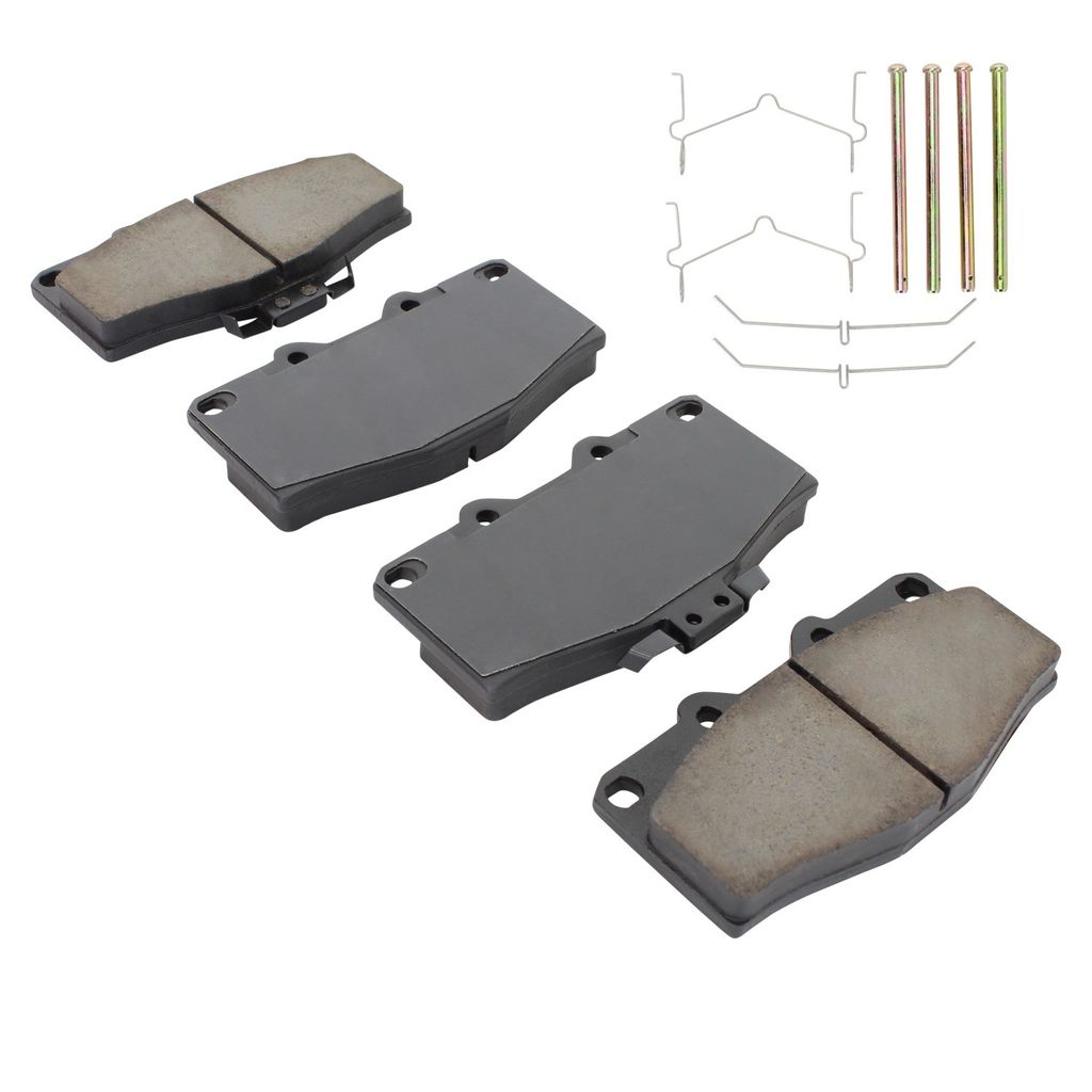 Quality-Built 1001-0410M - Premium Semi-Metallic Brake Pad Set with Hardware
