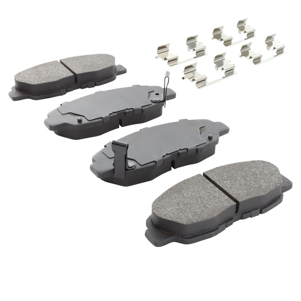Quality-Built 1001-0465M - Premium Semi-Metallic Brake Pad Set with Hardware