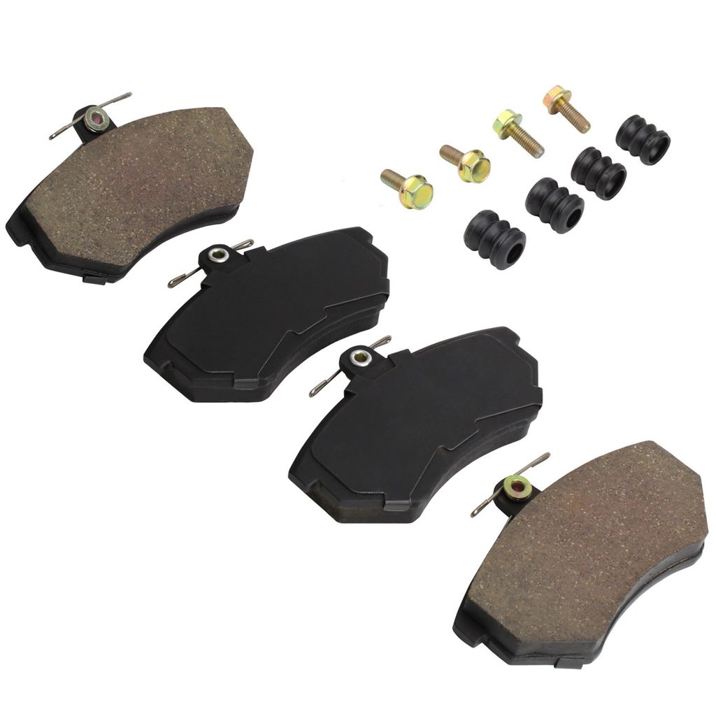 Quality-Built 1001-0696M - Premium Semi-Metallic Brake Pad Set with Hardware