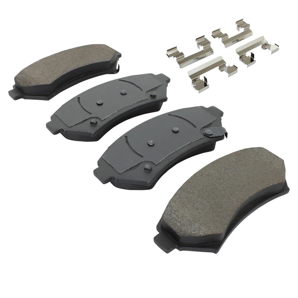 Quality-Built 1001-0699M - Premium Semi-Metallic Brake Pad Set with Hardware