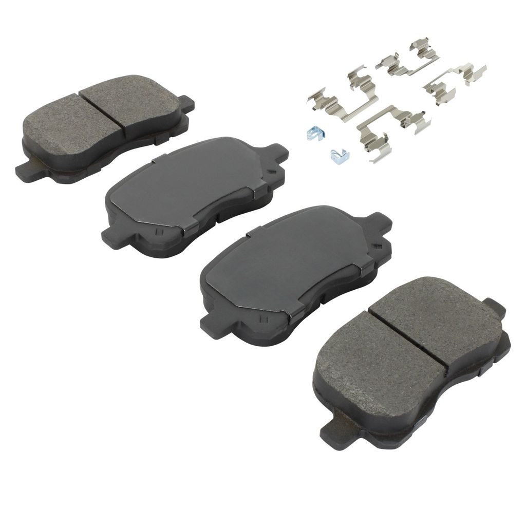 Quality-Built 1001-0741M - Premium Semi-Metallic Brake Pad Set with Hardware