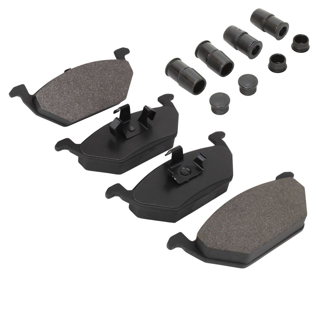 Quality-Built 1001-0768M - Premium Semi-Metallic Brake Pad Set with Hardware