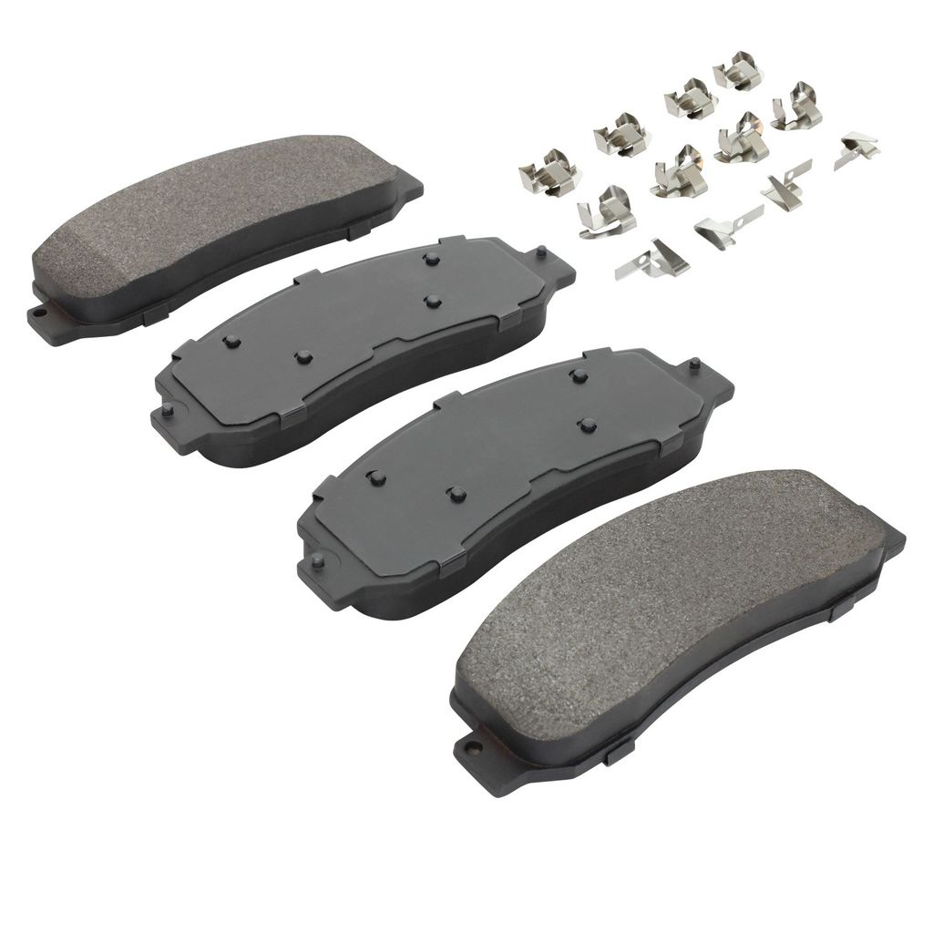 Quality-Built 1001-1069M - Premium Semi-Metallic Brake Pad Set with Hardware