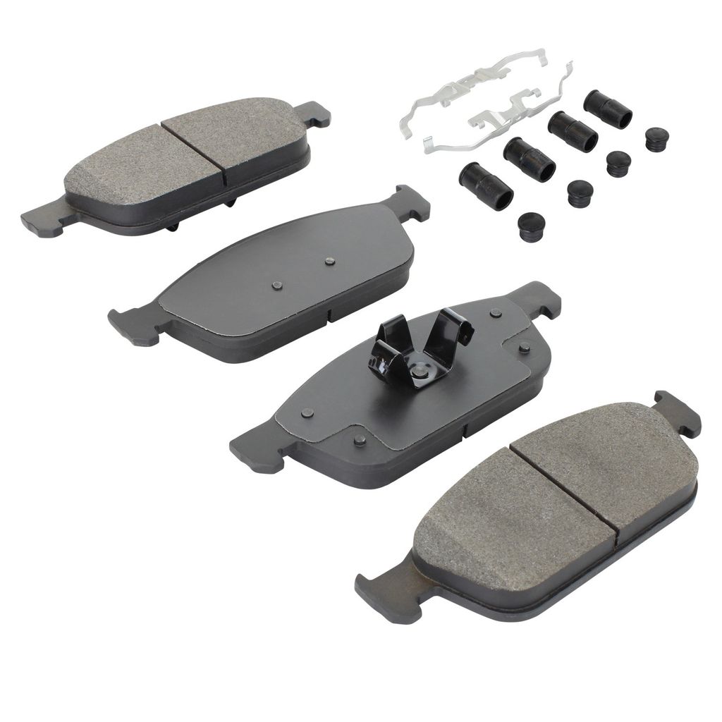 Quality-Built 1001-1645M - Premium Semi-Metallic Brake Pad Set with Hardware