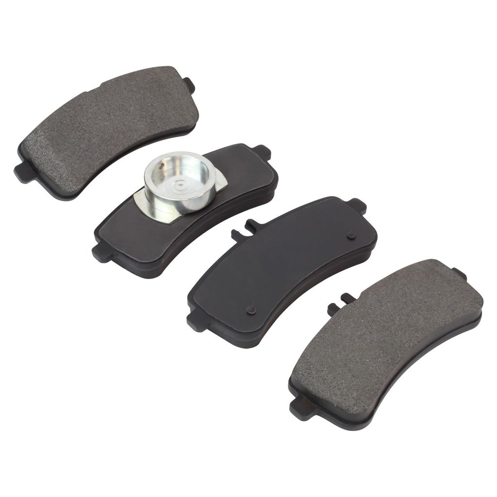 Quality-Built 1001-1669M - Premium Semi-Metallic Brake Pad Set with Hardware