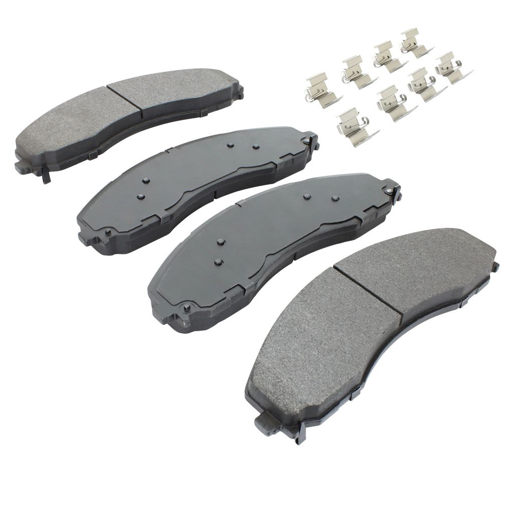 Quality-Built 1001-2018M - Premium Semi-Metallic Brake Pad Set with Hardware