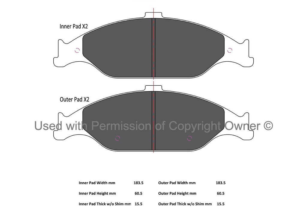 Quality-Built 1003-0804C - Black Series Ceramic Brake Pad Set