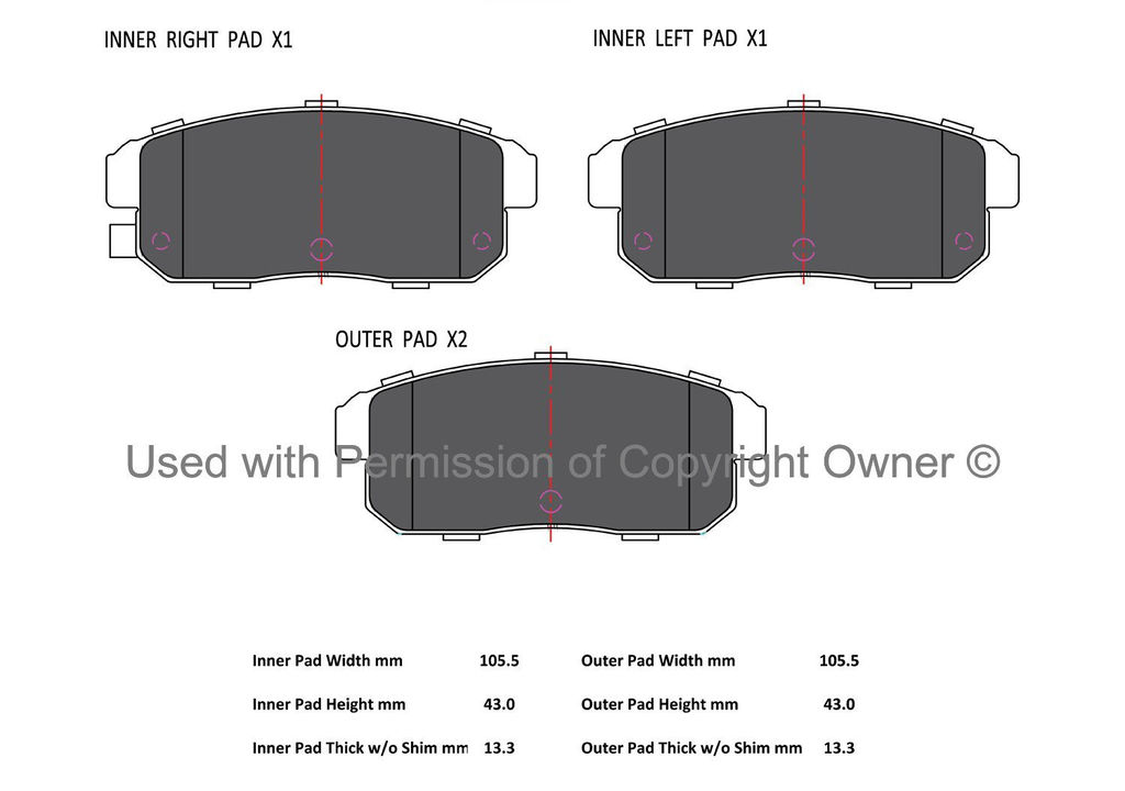 Quality-Built 1003-1008C - Black Series Ceramic Brake Pad Set