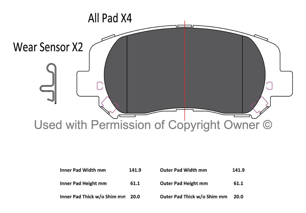 Quality-Built 1003-1640AC - Black Series Ceramic Brake Pad Set