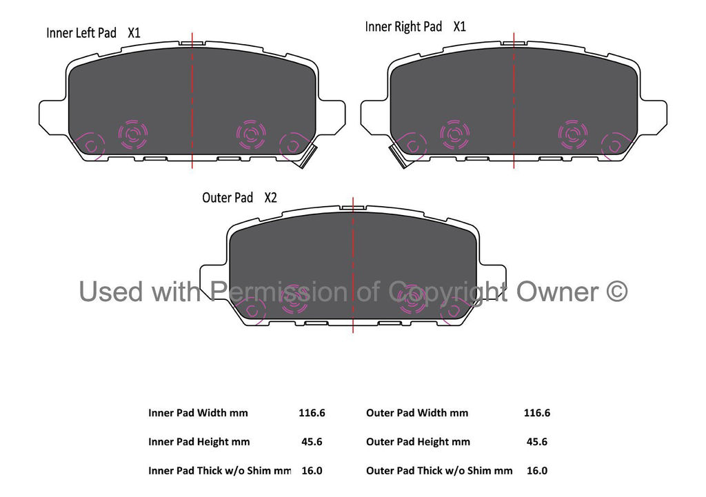 Quality-Built 1003-1841C - Black Series Ceramic Brake Pad Set