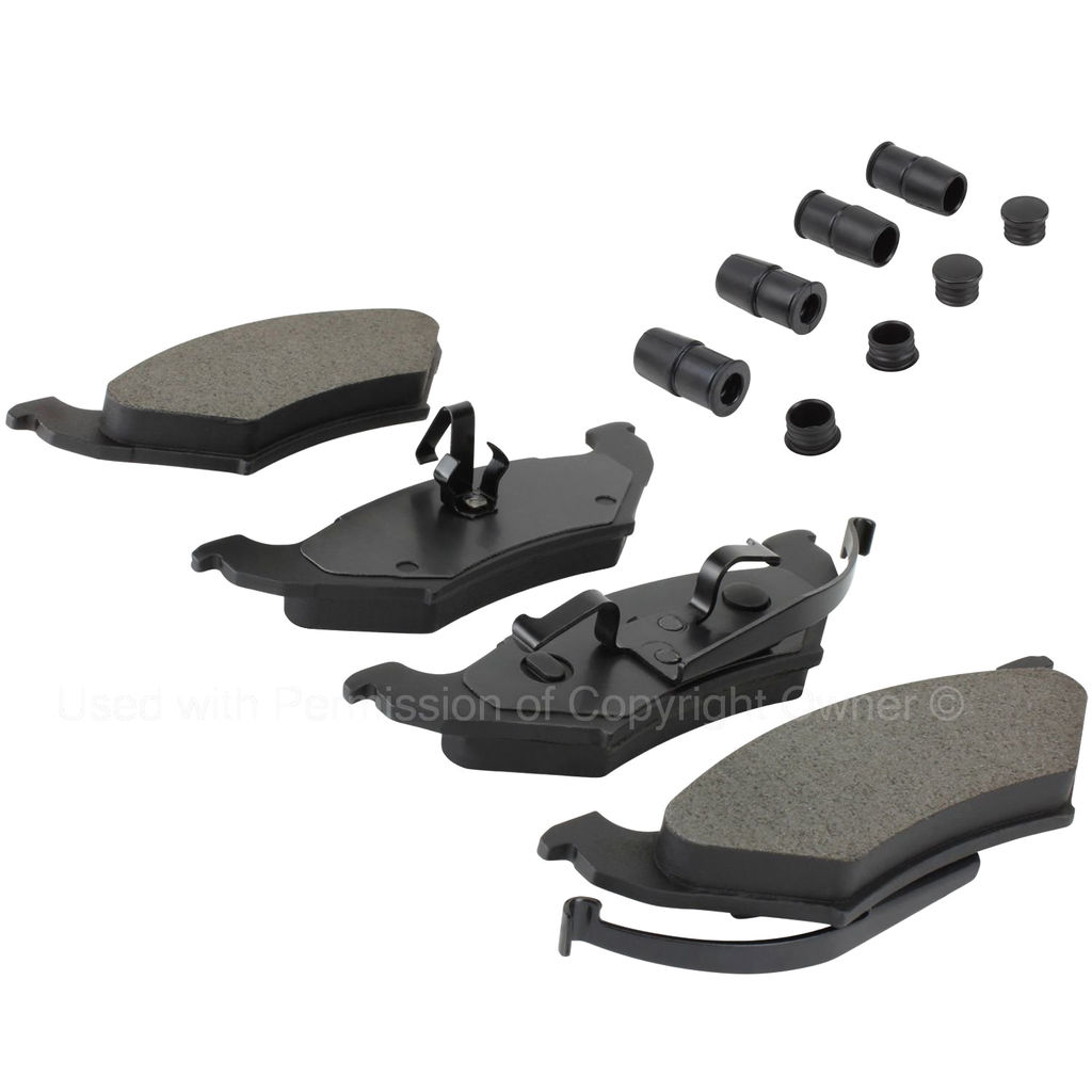 Quality-Built 1003-0715M - Black Series Semi-Metallic Brake Pad Set