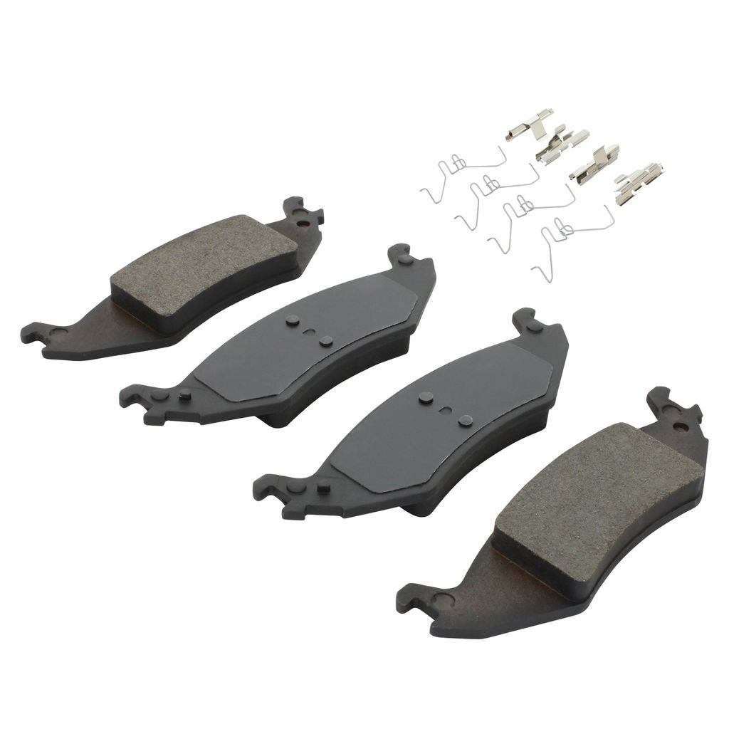 Quality-Built 1003-1046M - Black Series Semi-Metallic Brake Pad Set
