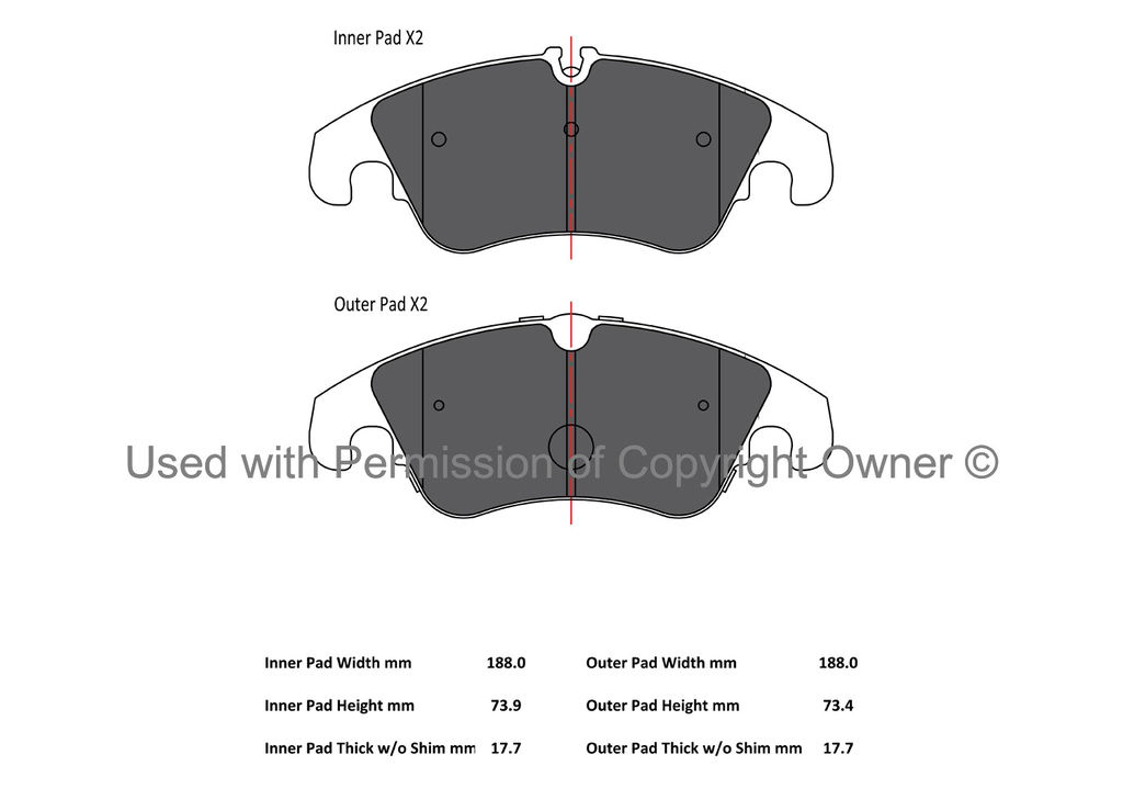 Quality-Built 1003-1322M - Black Series Semi-Metallic Brake Pad Set