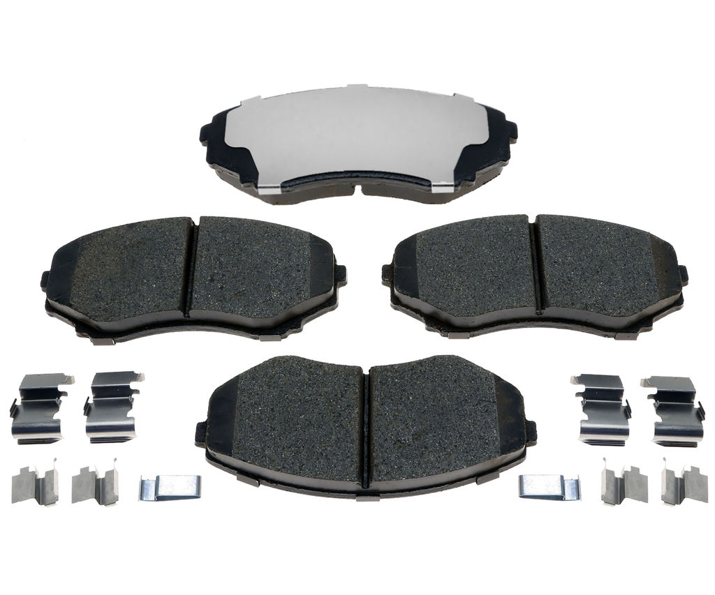 Raybestos EHT1038H - Element3 Enhanced Compound Disc Brake Pads, 2 Wheel Set