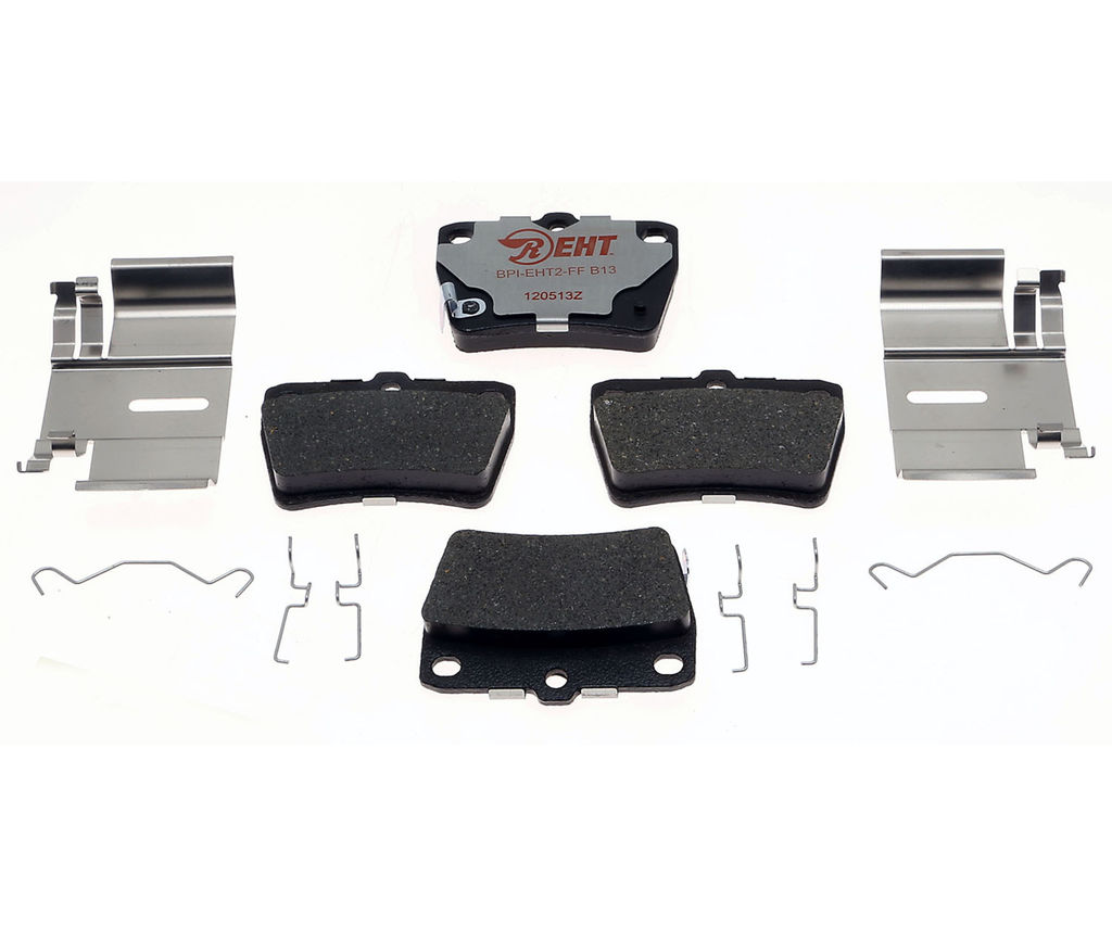 Raybestos EHT1051H - Element3 Enhanced Compound Disc Brake Pads, 2 Wheel Set