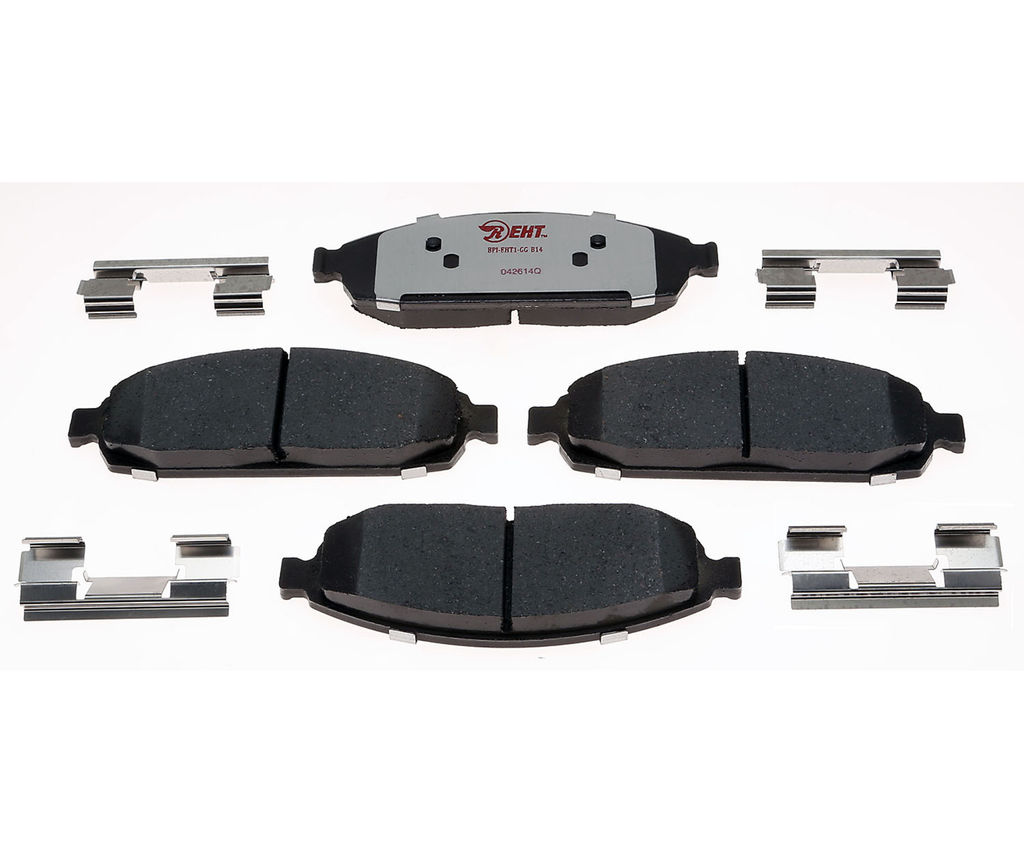 Raybestos EHT1080H - Element3 Enhanced Compound Disc Brake Pads, 2 Wheel Set