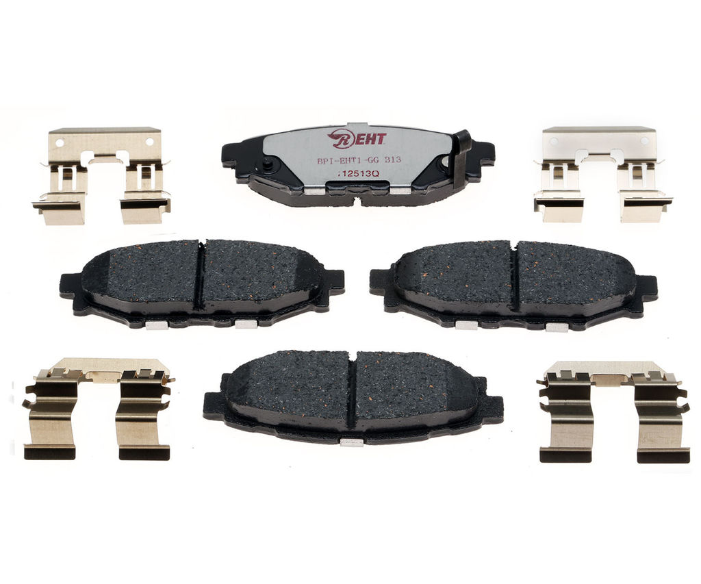 Raybestos EHT1114H - Element3 Enhanced Compound Disc Brake Pads, 2 Wheel Set