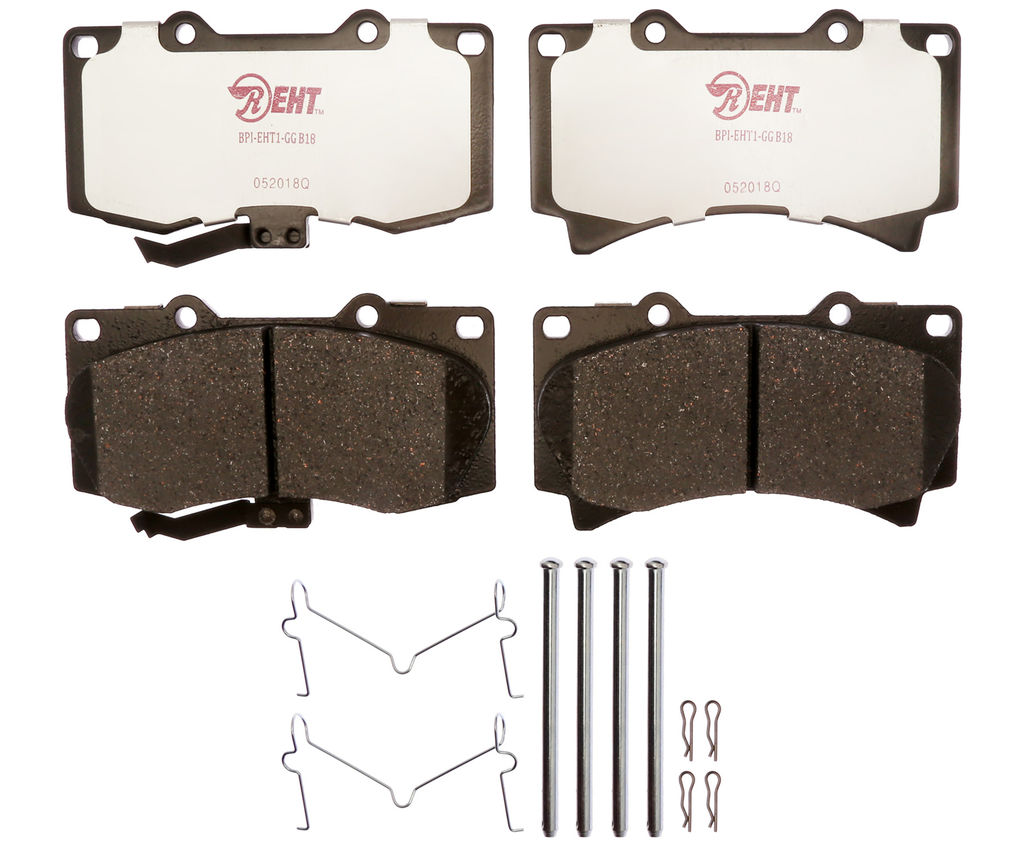Raybestos EHT1119H - Element3 Enhanced Compound Disc Brake Pads, 2 Wheel Set