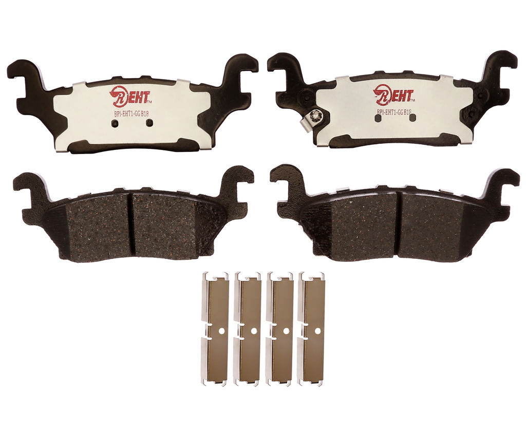 Raybestos EHT1120H - Element3 Enhanced Compound Disc Brake Pads, 2 Wheel Set