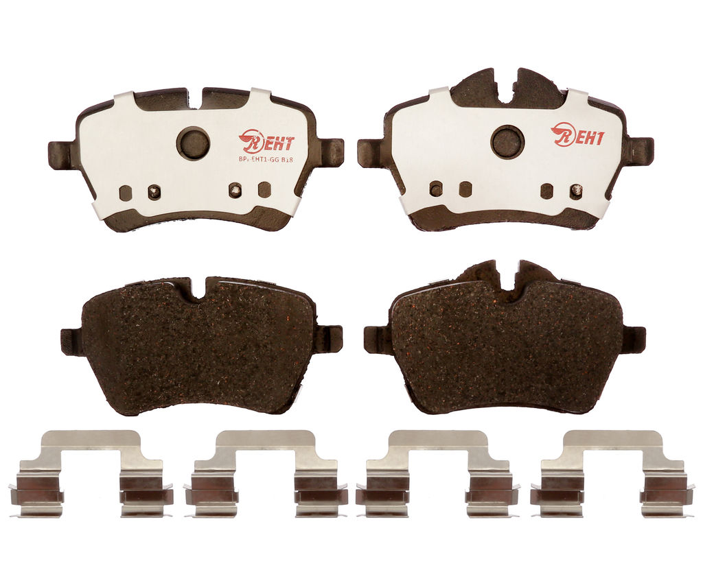 Raybestos EHT1204H - Element3 Enhanced Compound Disc Brake Pads, 2 Wheel Set