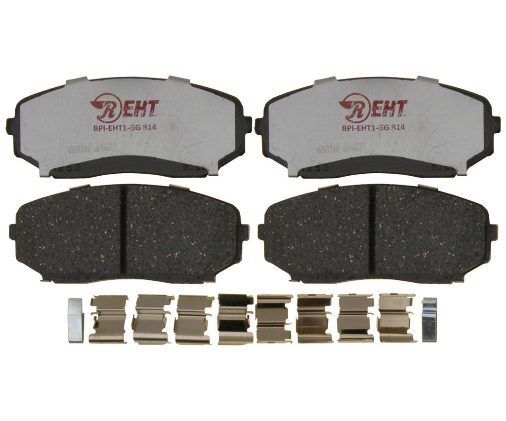 Raybestos EHT1258AH - Element3 Enhanced Compound Disc Brake Pads, 2 Wheel Set
