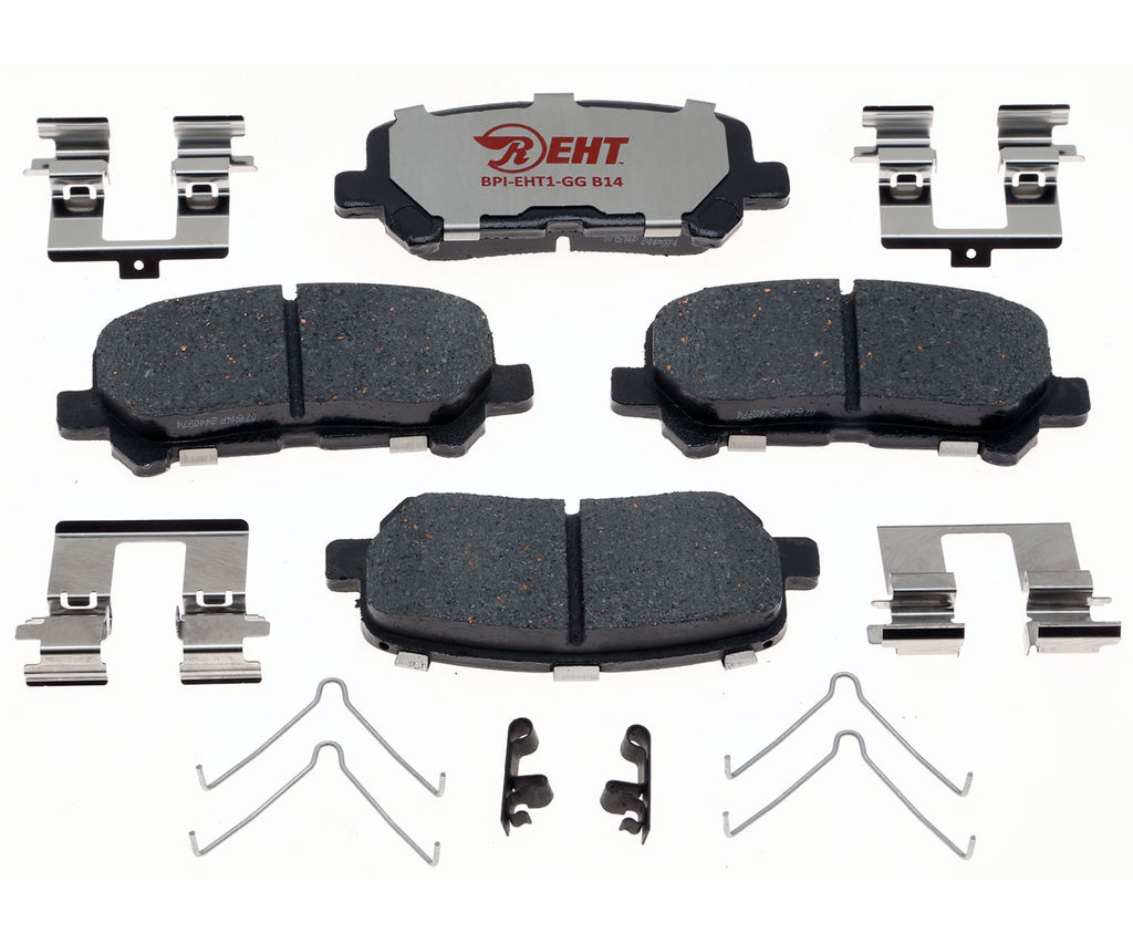 Raybestos EHT1281H - Element3 Enhanced Compound Disc Brake Pads, 2 Wheel Set