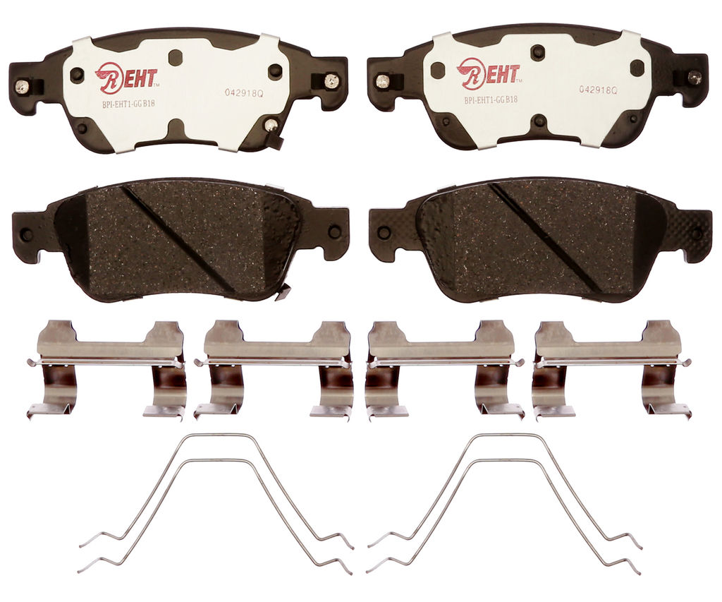 Raybestos EHT1287H - Element3 Enhanced Compound Disc Brake Pads, 2 Wheel Set