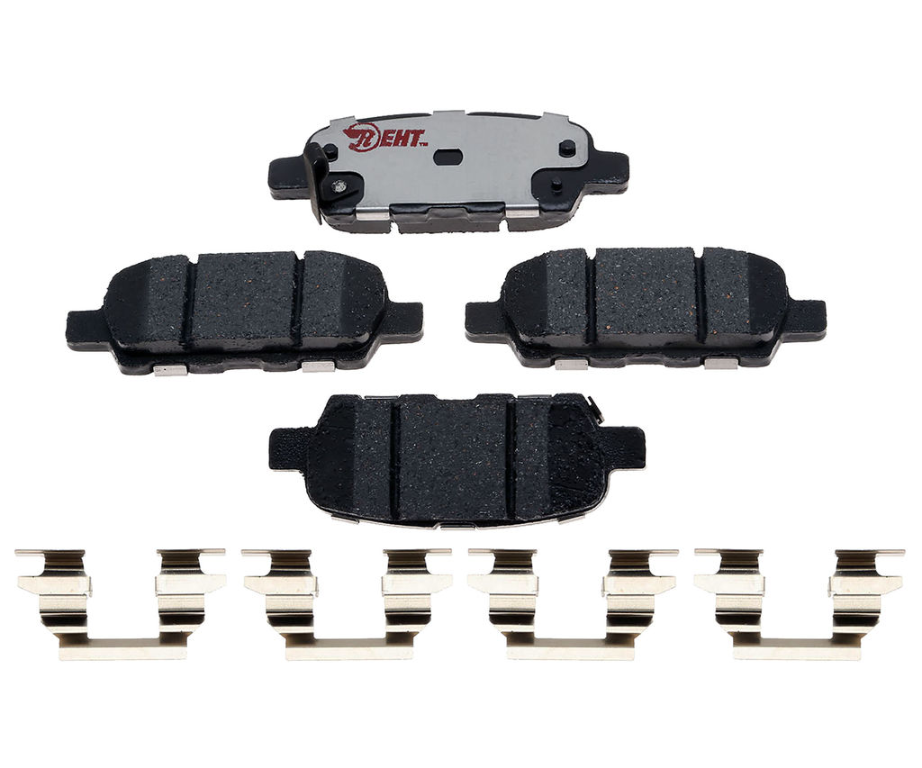 Raybestos EHT1288AH - Element3 Enhanced Compound Disc Brake Pads, 2 Wheel Set