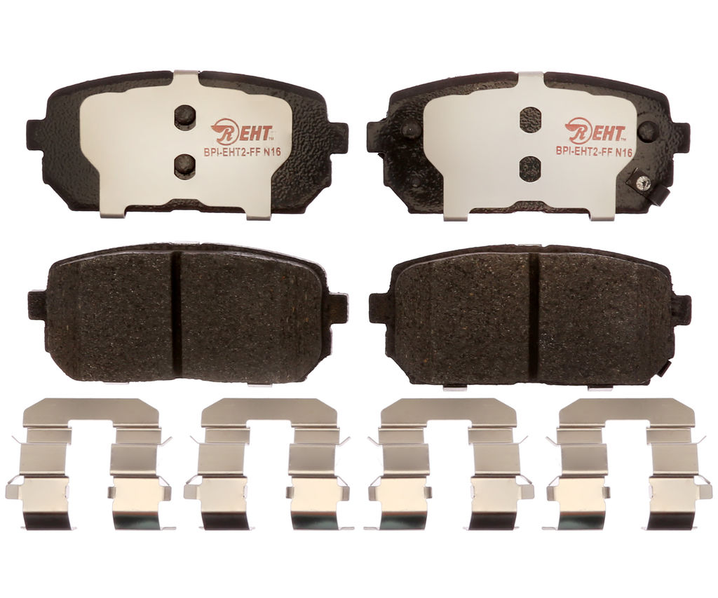 Raybestos EHT1296H - Element3 Enhanced Compound Disc Brake Pads, 2 Wheel Set