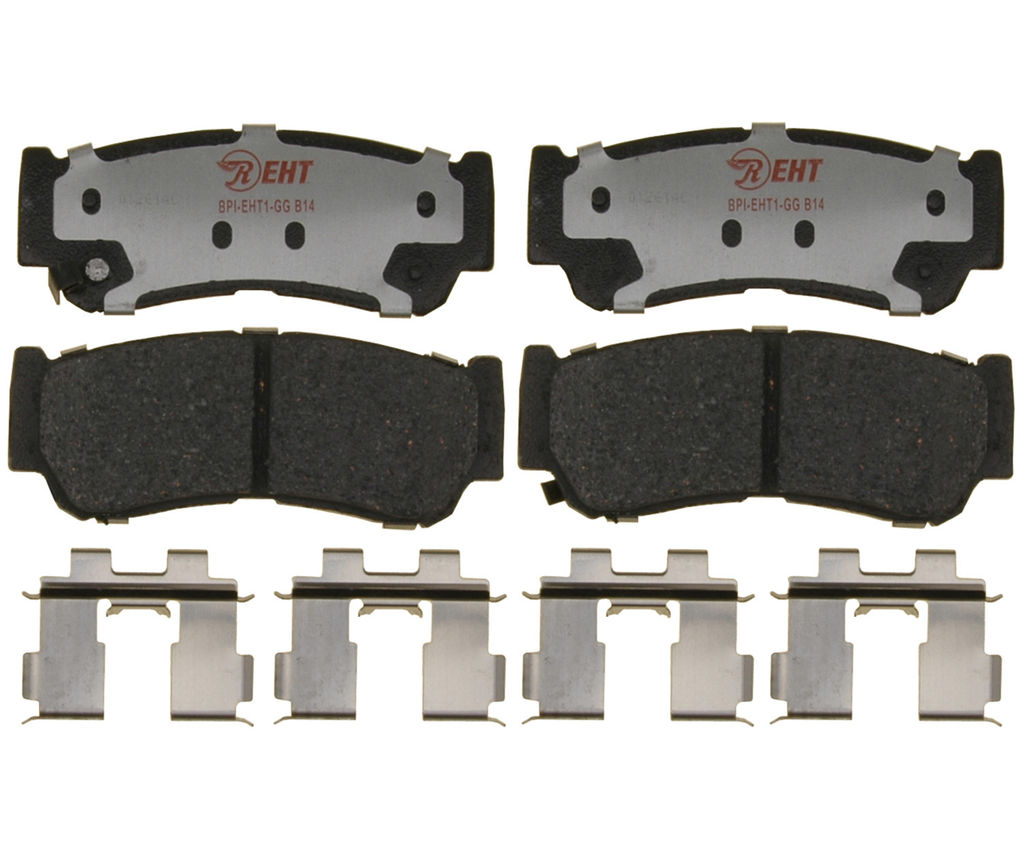 Raybestos EHT1297H - Element3 Enhanced Compound Disc Brake Pads, 2 Wheel Set
