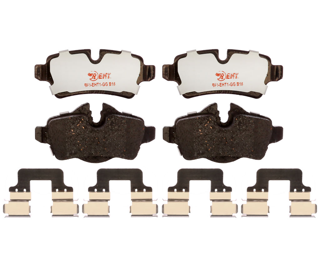 Raybestos EHT1309H - Element3 Enhanced Compound Disc Brake Pads, 2 Wheel Set