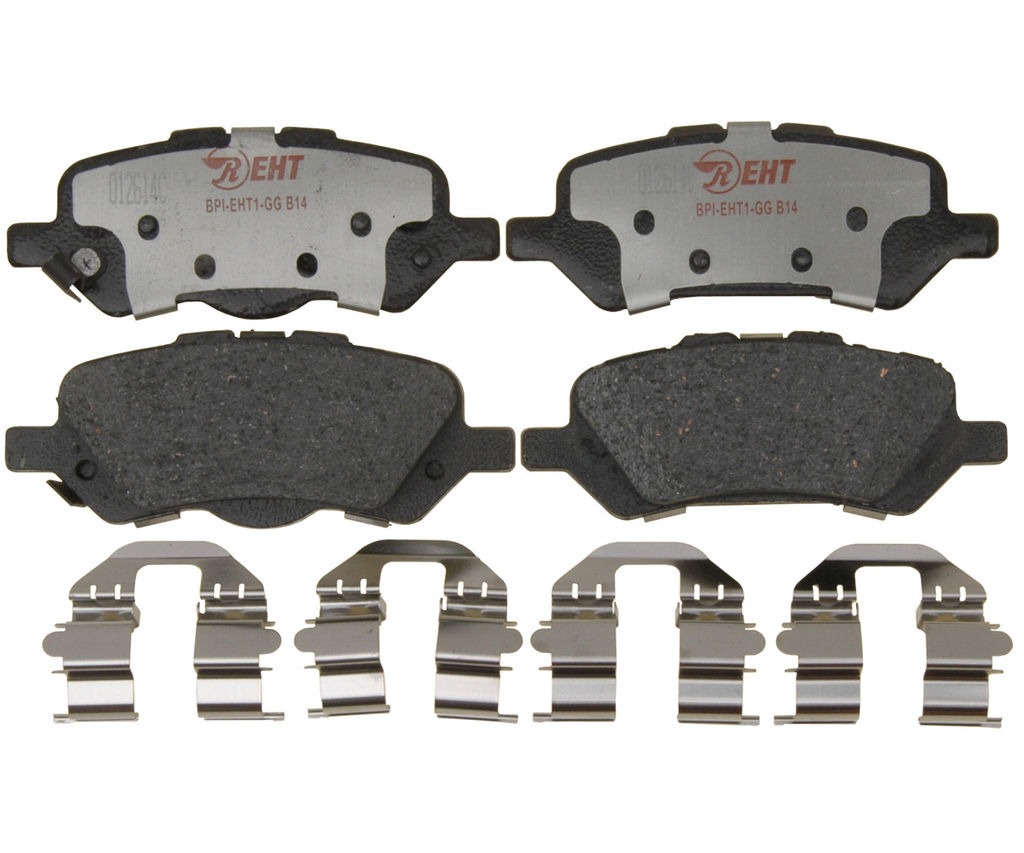 Raybestos EHT1402H - Element3 Enhanced Compound Disc Brake Pads, 2 Wheel Set