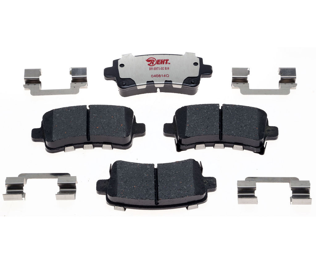 Raybestos EHT1430AH - Element3 Enhanced Compound Disc Brake Pads, 2 Wheel Set