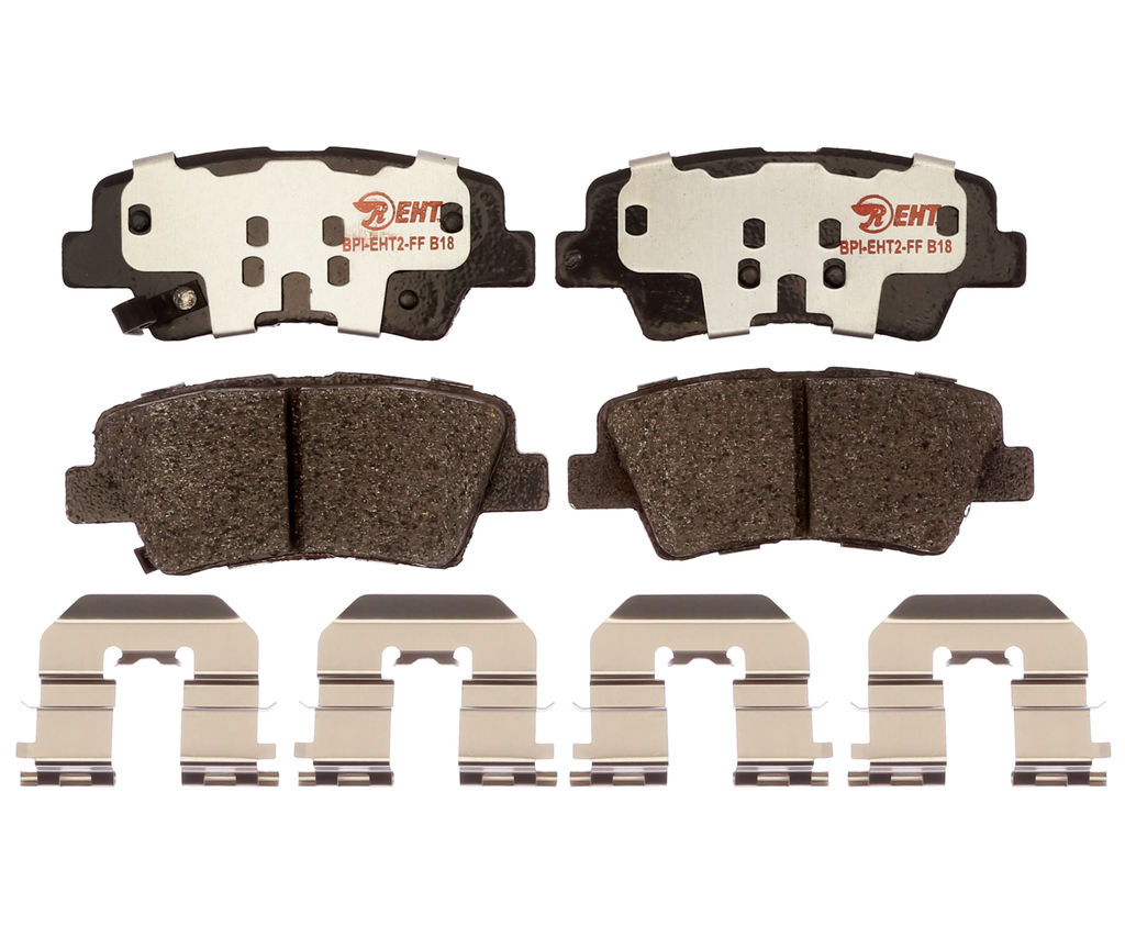 Raybestos EHT1445H - Element3 Enhanced Compound Disc Brake Pads, 2 Wheel Set