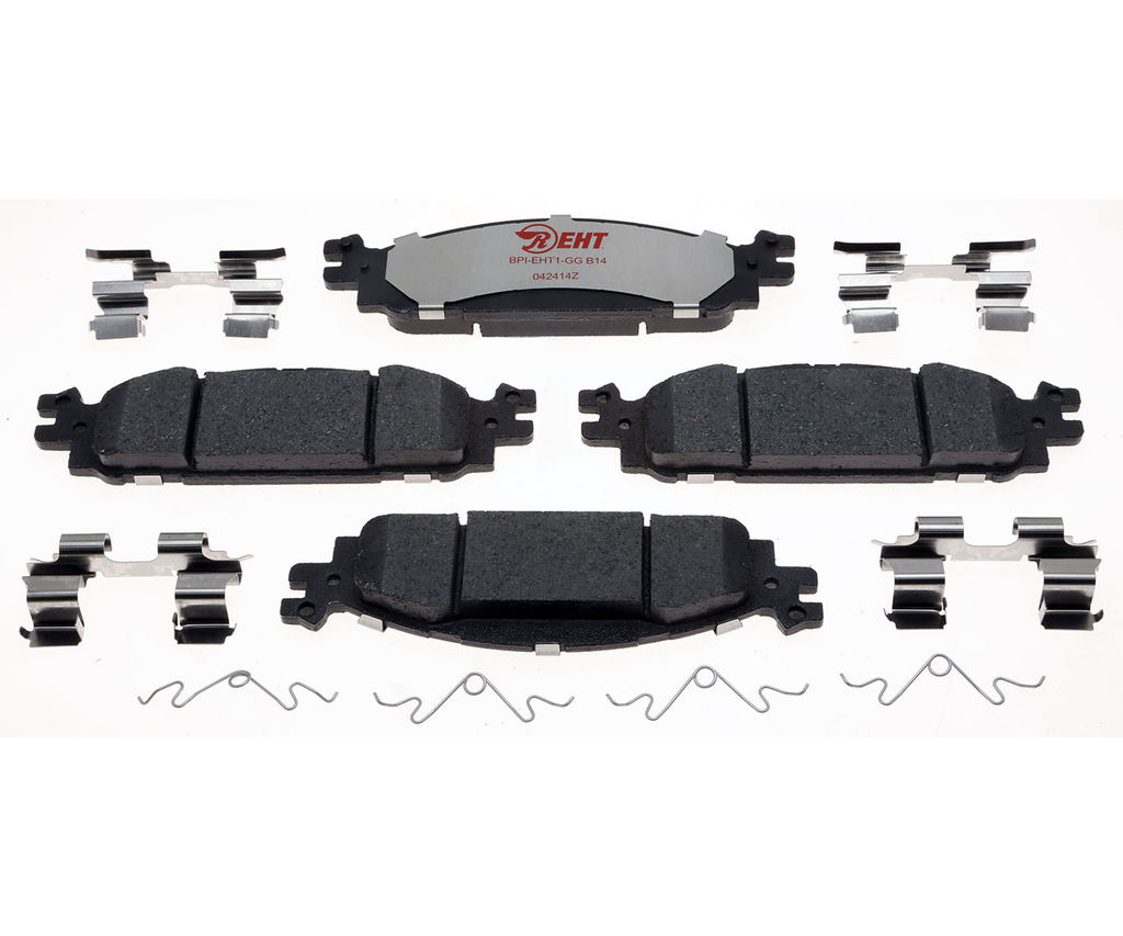 Raybestos EHT1508H - Element3 Enhanced Compound Disc Brake Pads, 2 Wheel Set