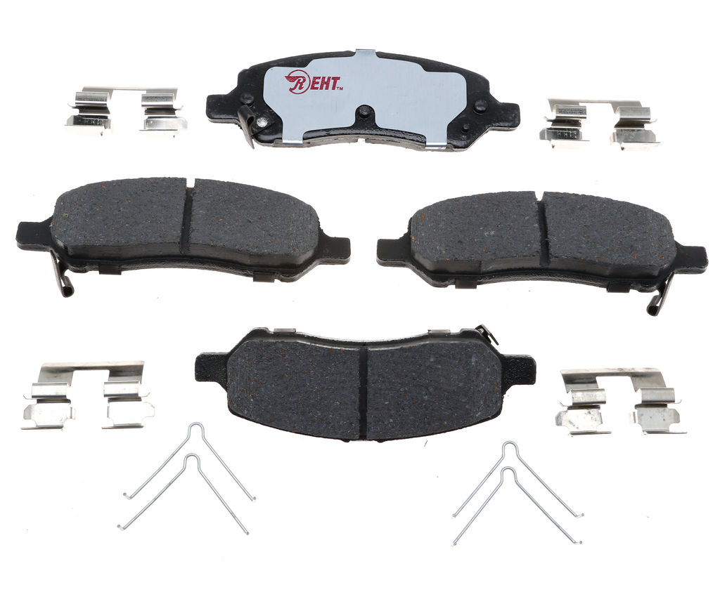 Raybestos EHT1647H - Element3 Enhanced Compound Disc Brake Pads, 2 Wheel Set