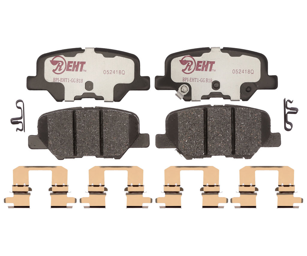 Raybestos EHT1679H - Element3 Enhanced Compound Disc Brake Pads, 2 Wheel Set