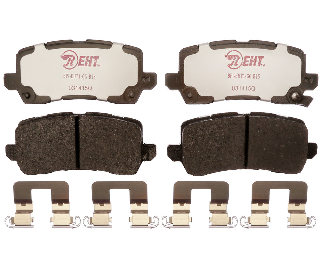 Raybestos EHT1698H - Element3 Enhanced Compound Disc Brake Pads, 2 Wheel Set