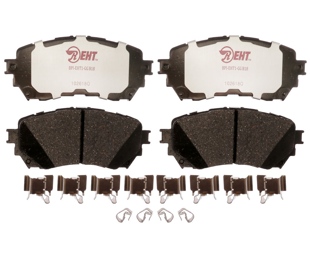 Raybestos EHT1711H - Element3 Enhanced Compound Disc Brake Pads, 2 Wheel Set