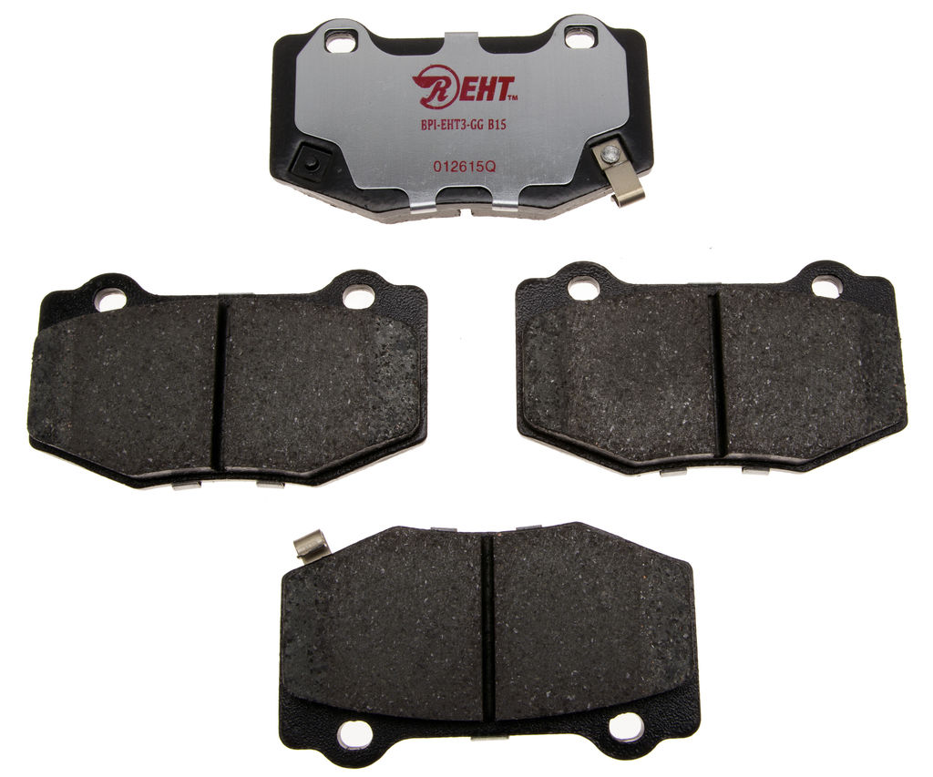 Raybestos EHT1718 - Element3 Enhanced Compound Disc Brake Pads, 2 Wheel Set