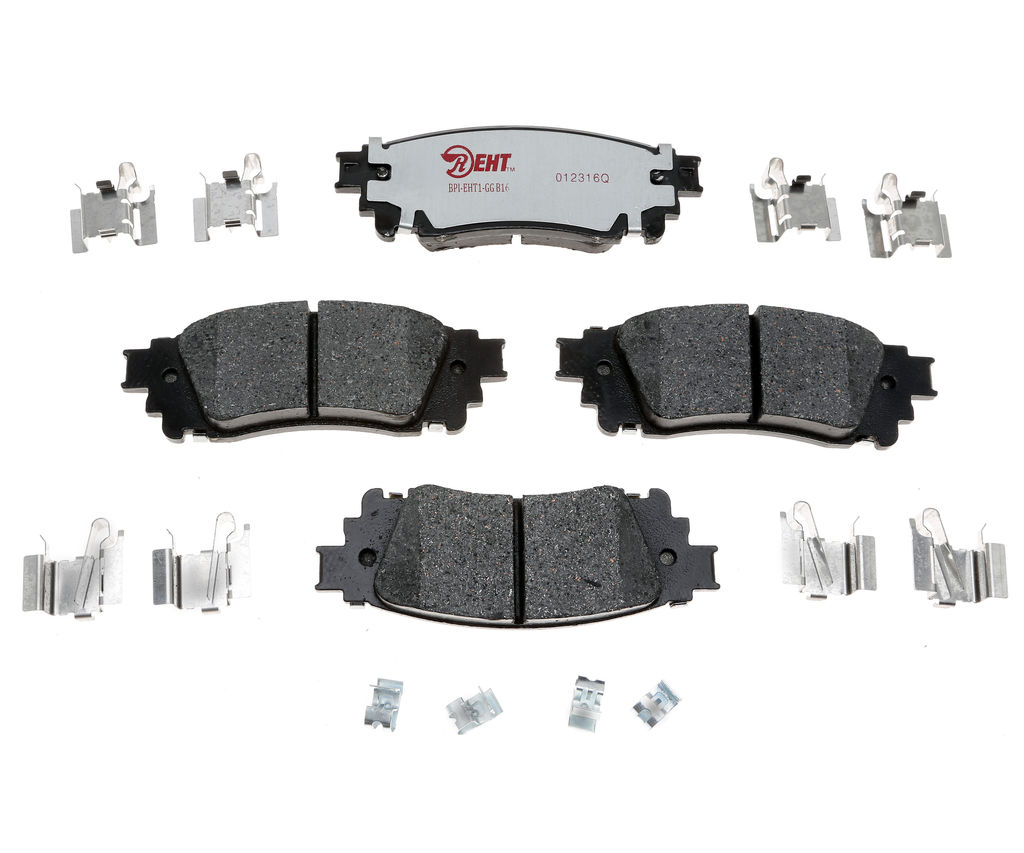 Raybestos EHT1805H - Element3 Enhanced Compound Disc Brake Pads, 2 Wheel Set